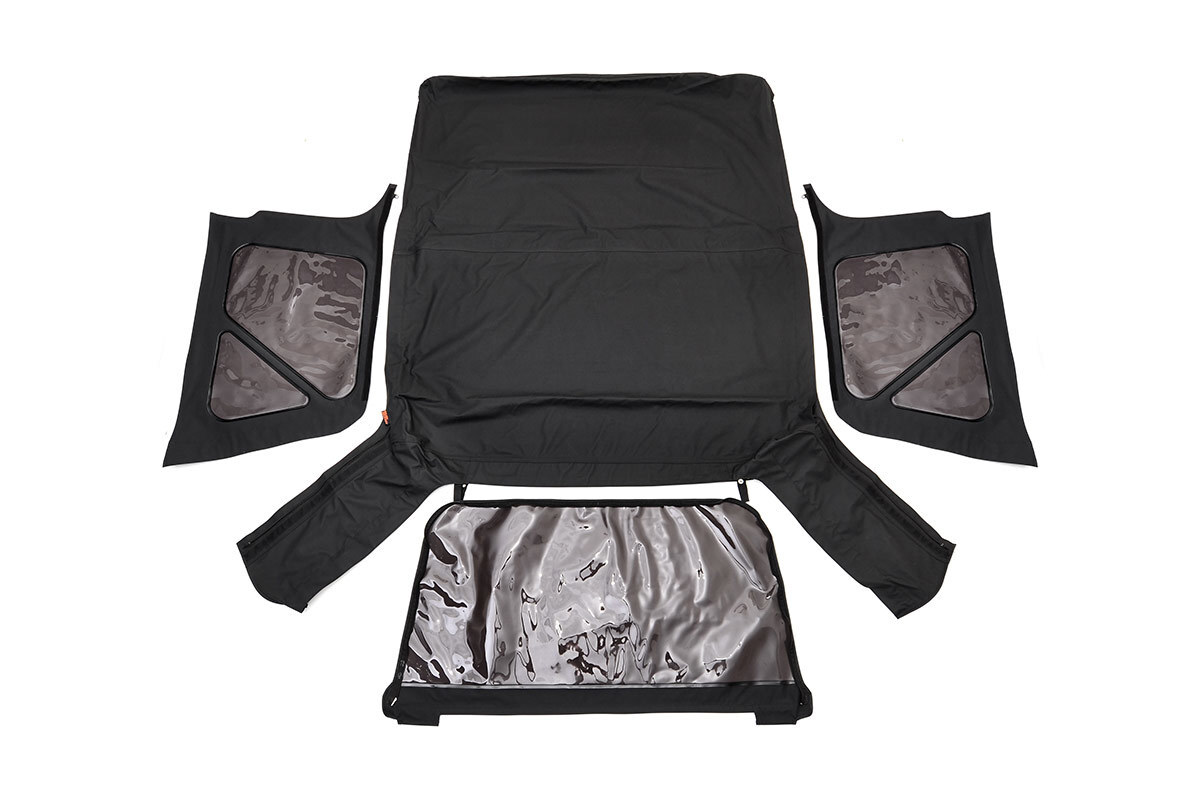 Rough Country Replacement Soft Top|Black 97-06 TJ for Wrangler Full Steel Doors