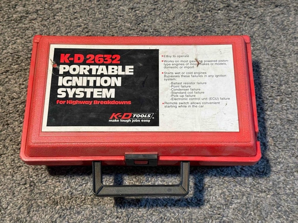 KD Tools 2632 Portable Ignition System Bypass for Breakdowns K-D Red Case