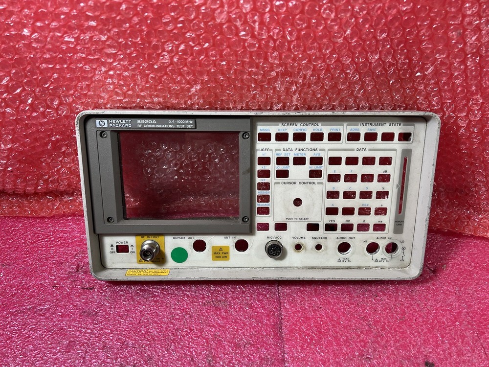 HP 8920A RF Communications Test Set ''Panel only''