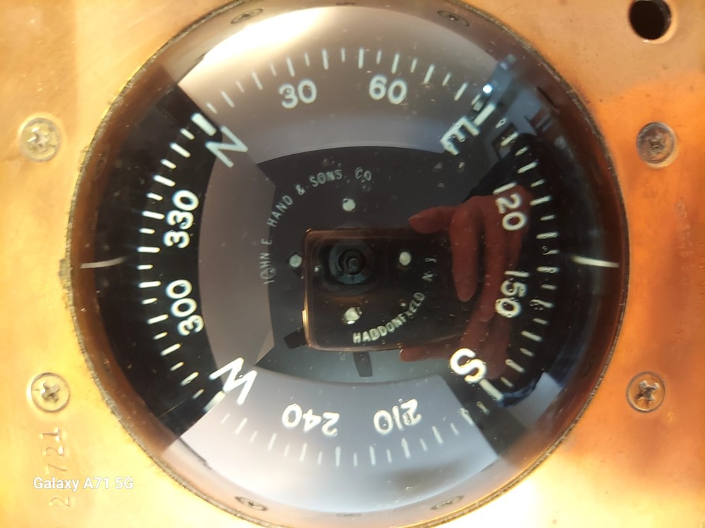 John E. Hand & Sons Co. Copper Ship Compass Model 24721