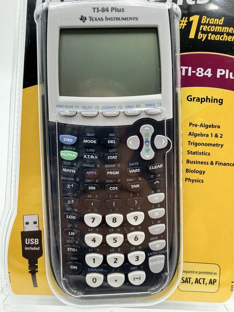 Texas Instruments TI-84 Plus Graphing Calculator USB LCD MathPrint Programmable