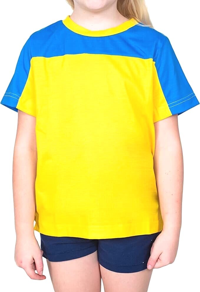 Big Nate Blue & Yellow Kids Shirt Halloween Costume Cosplay
