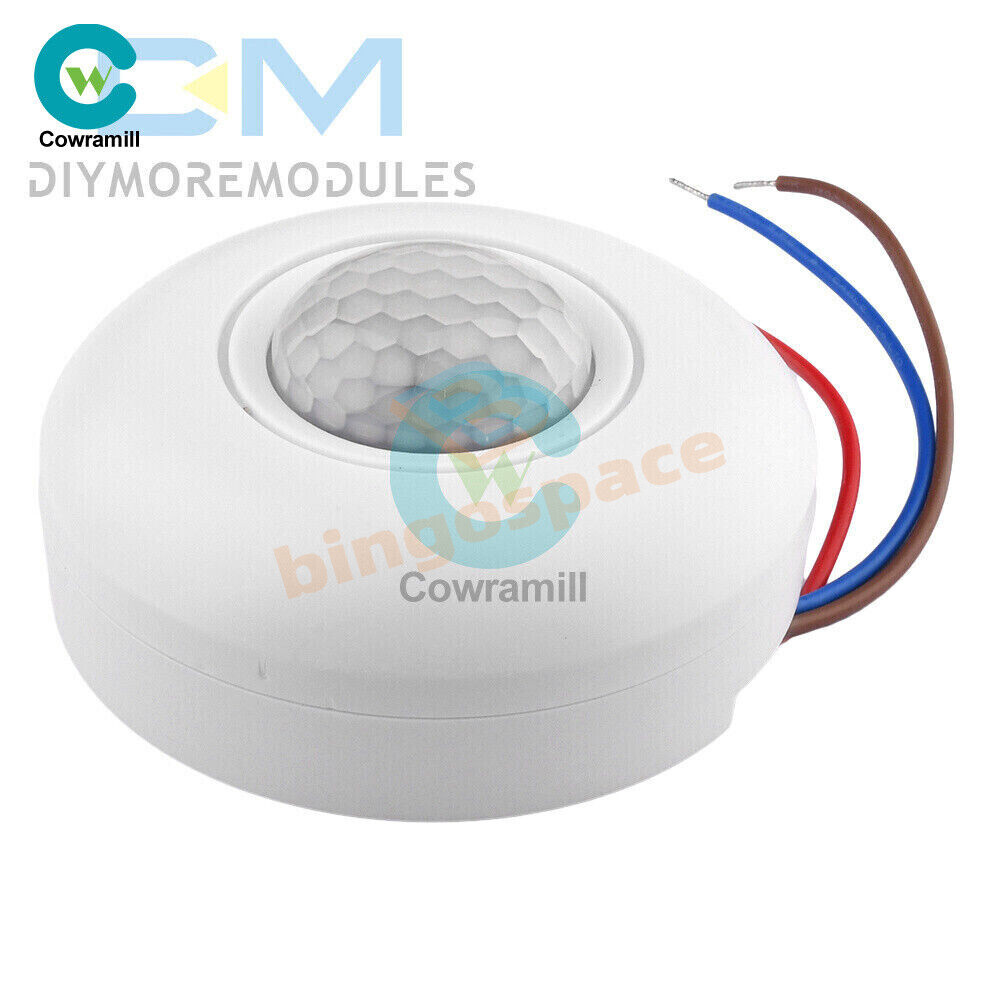 AC85-265V Infrared PIR Motion Induction Sensor 360° Detection For Ceiling Light