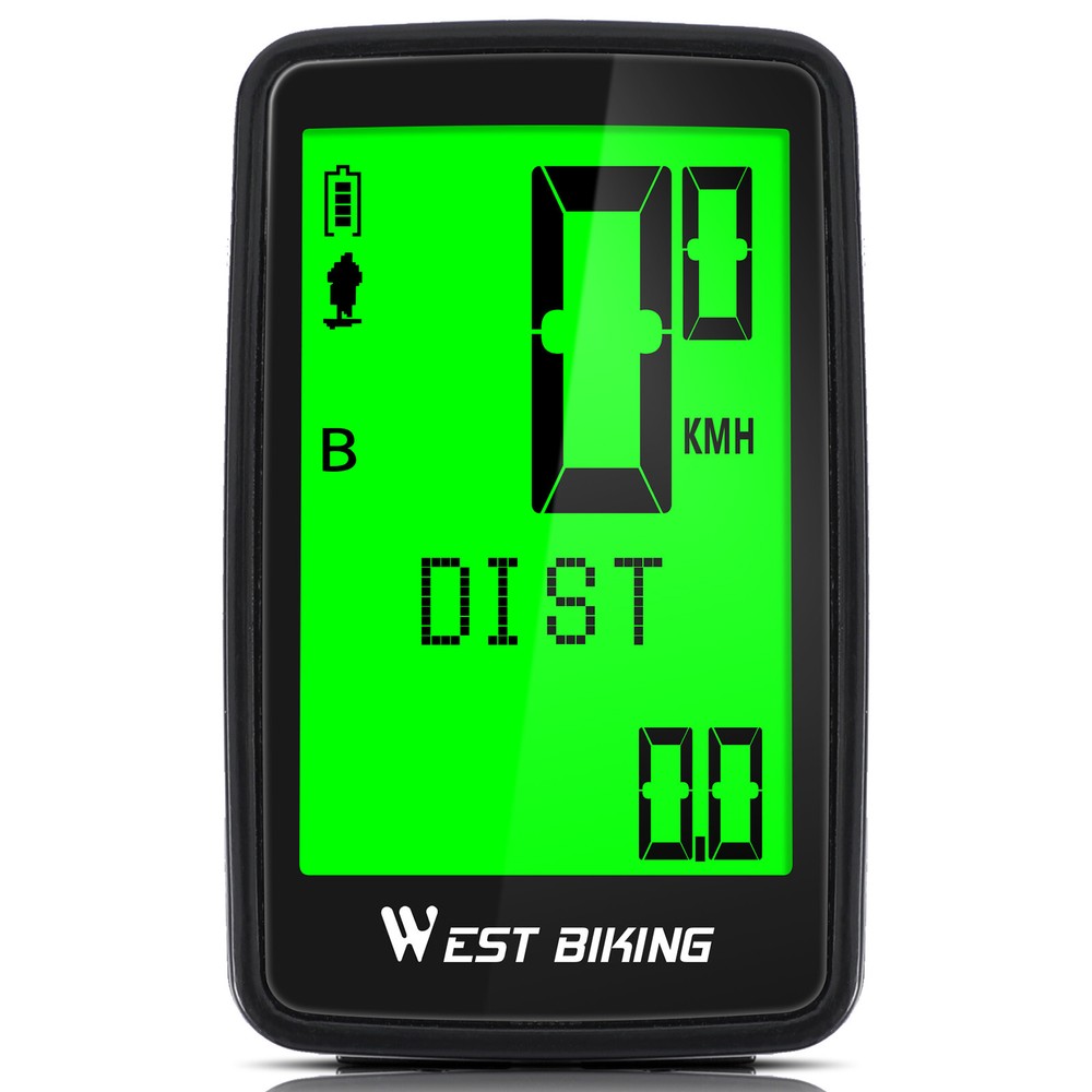 WEST BIKING Wireless USB Rechargeable Waterproof Bicycle Computer Speedometer