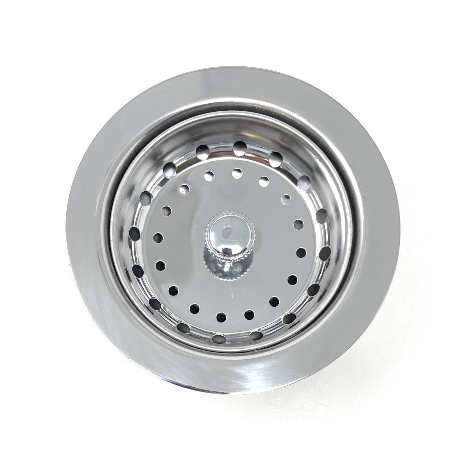 Stainless Steel Kitchen Sink Strainer with Flange , 1-1/2" x 3-1/2 - 4" Opening