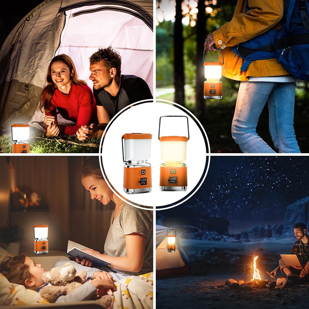 Super Bright LED Camping Lantern Camping Light Lanterns USB Rechargeable Lantern