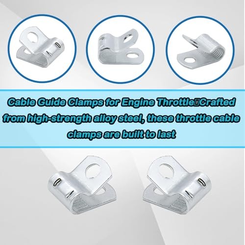 Cable Guide Clamps for Engine Throttle, Compressor Speed Control and