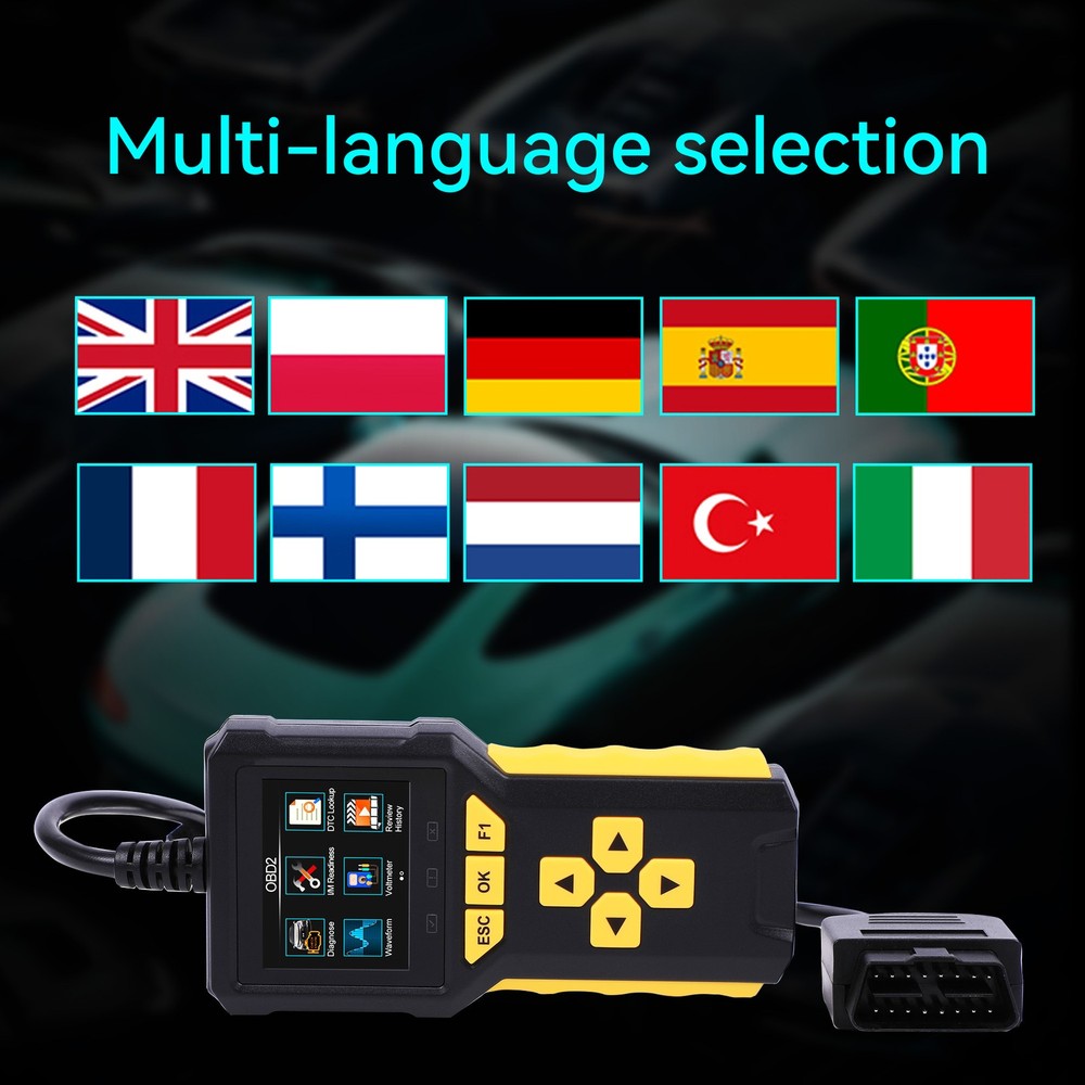 Automotive OBD OBD2 Code Reader Scanner Car Check Engine Fault Diagnostic Tool