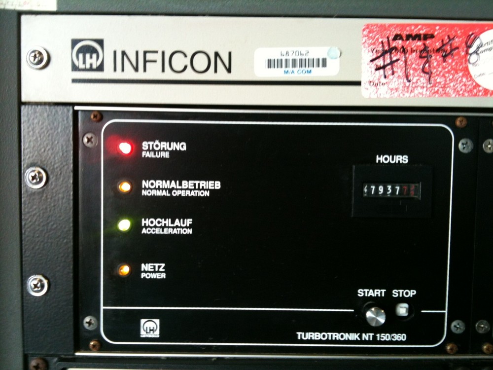 Inficon Transpector CIS, Residual Gas Analyzer System