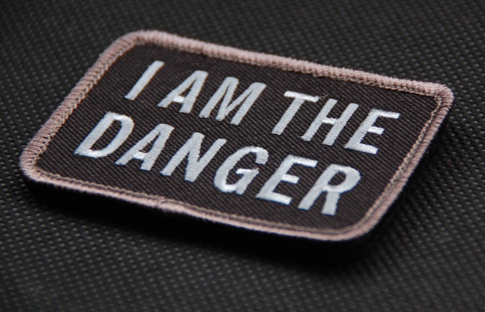 SWAT I Am The Danger Morale Patch Breaking Bad Walter White Hook & Loop Backing