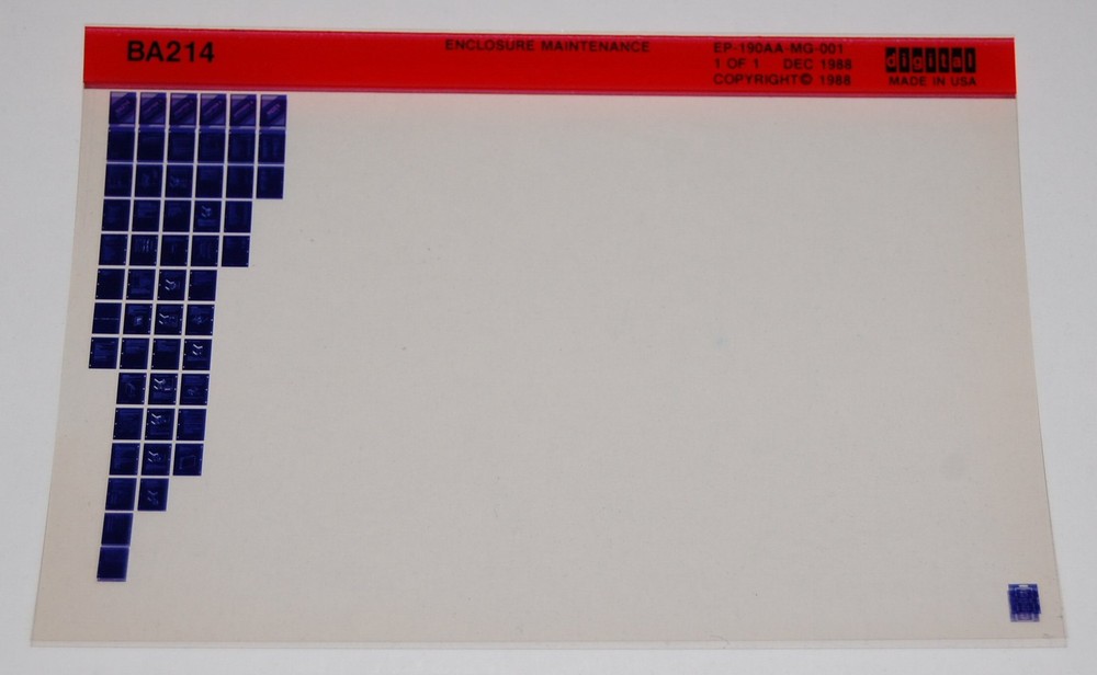 DEC BA214 Enclosure Maintenance, Microfiche