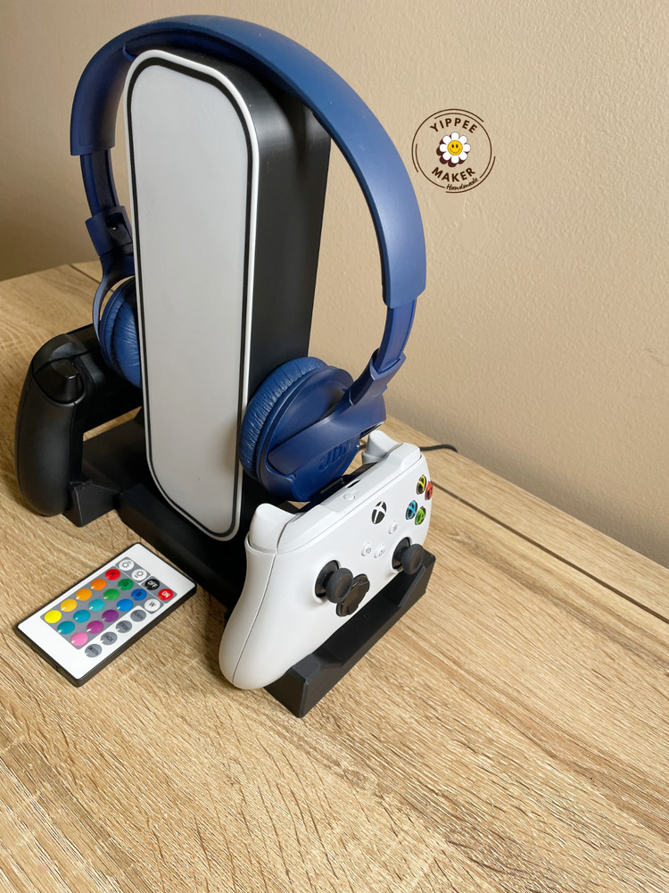 Controller Stand Headphone Holder Game Controller Headset with LED For xbox