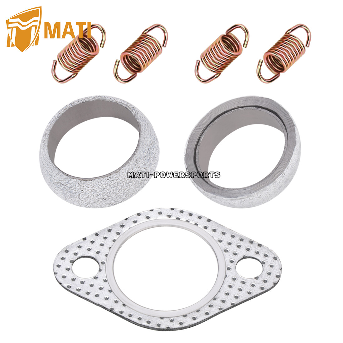 Exhaust Muffler Gasket Seal Spring Rebuild Kit for Polaris Ranger 400 425 500