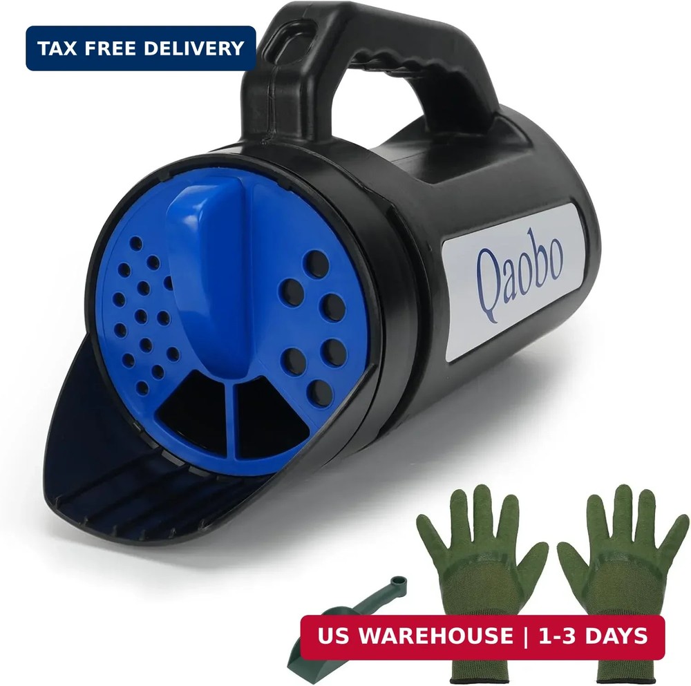 3-Adjustable-Setting Handheld Spreader, Multi-Use Lawn Spreaders for Fertilizer,