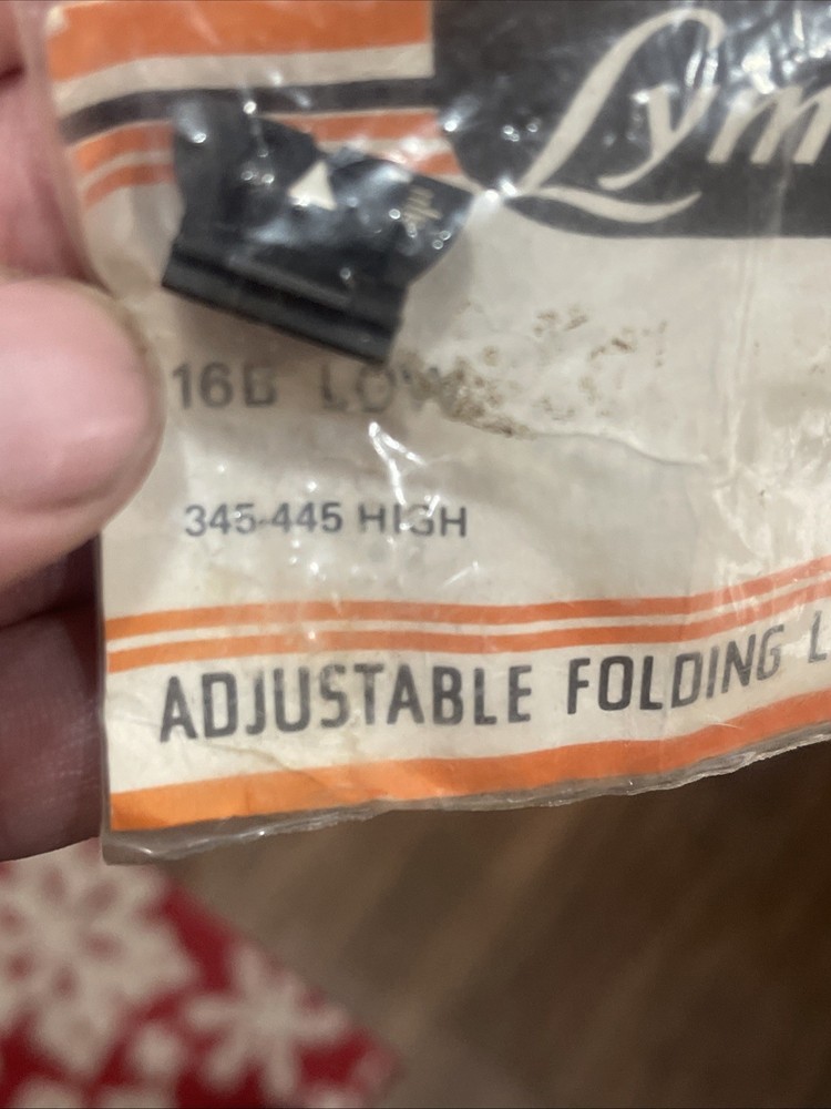 Lyman 16B Adjustable Folding Leaf Sight