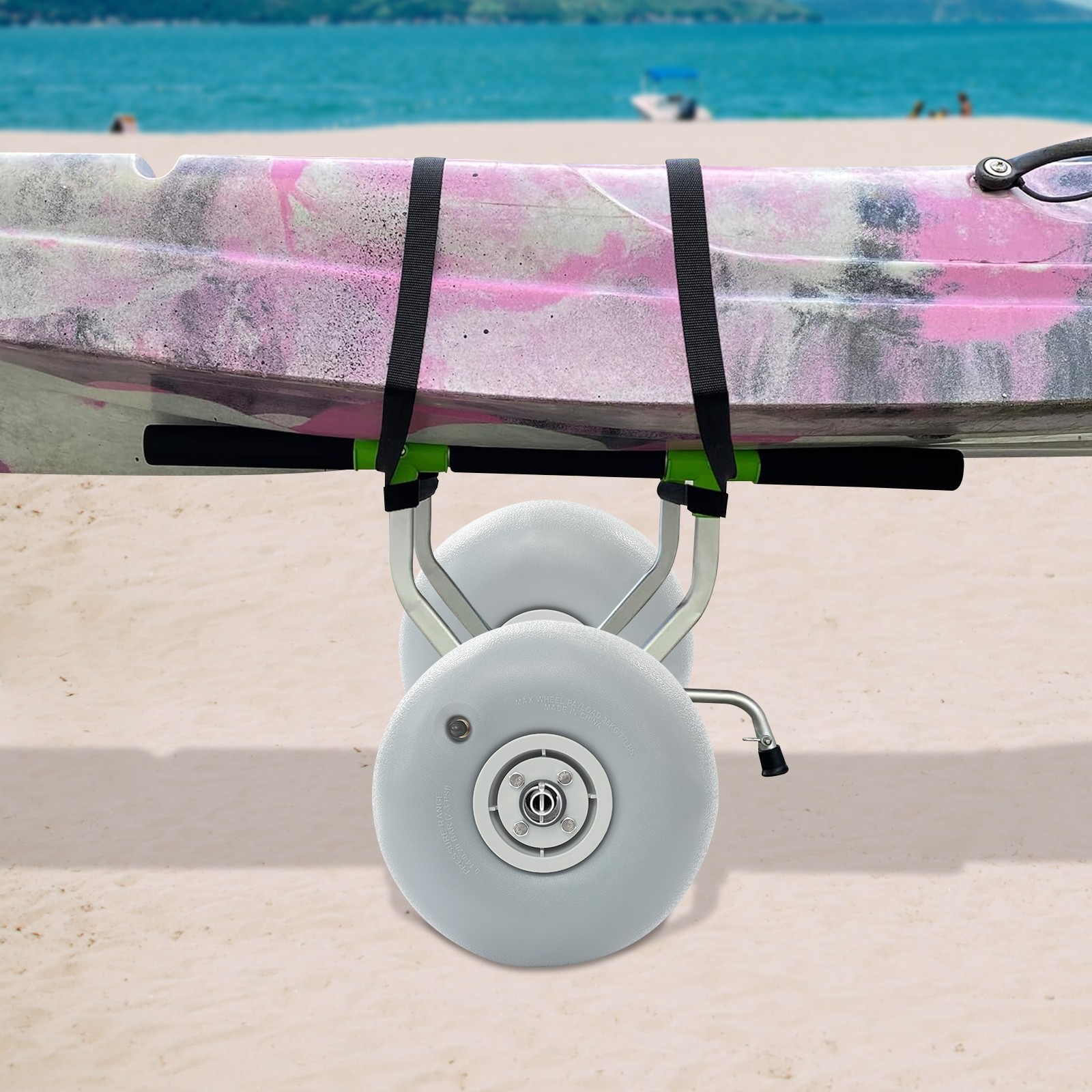 9*5in Beach Cart Balloon Wheels 22mm Replacement Sand Tires 2 Pack HOT