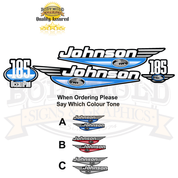 Johnson 185hp OceanPro Decals