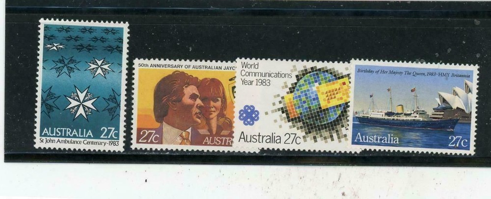 Australia, #868-71 1983  4 27c stamps, MNH