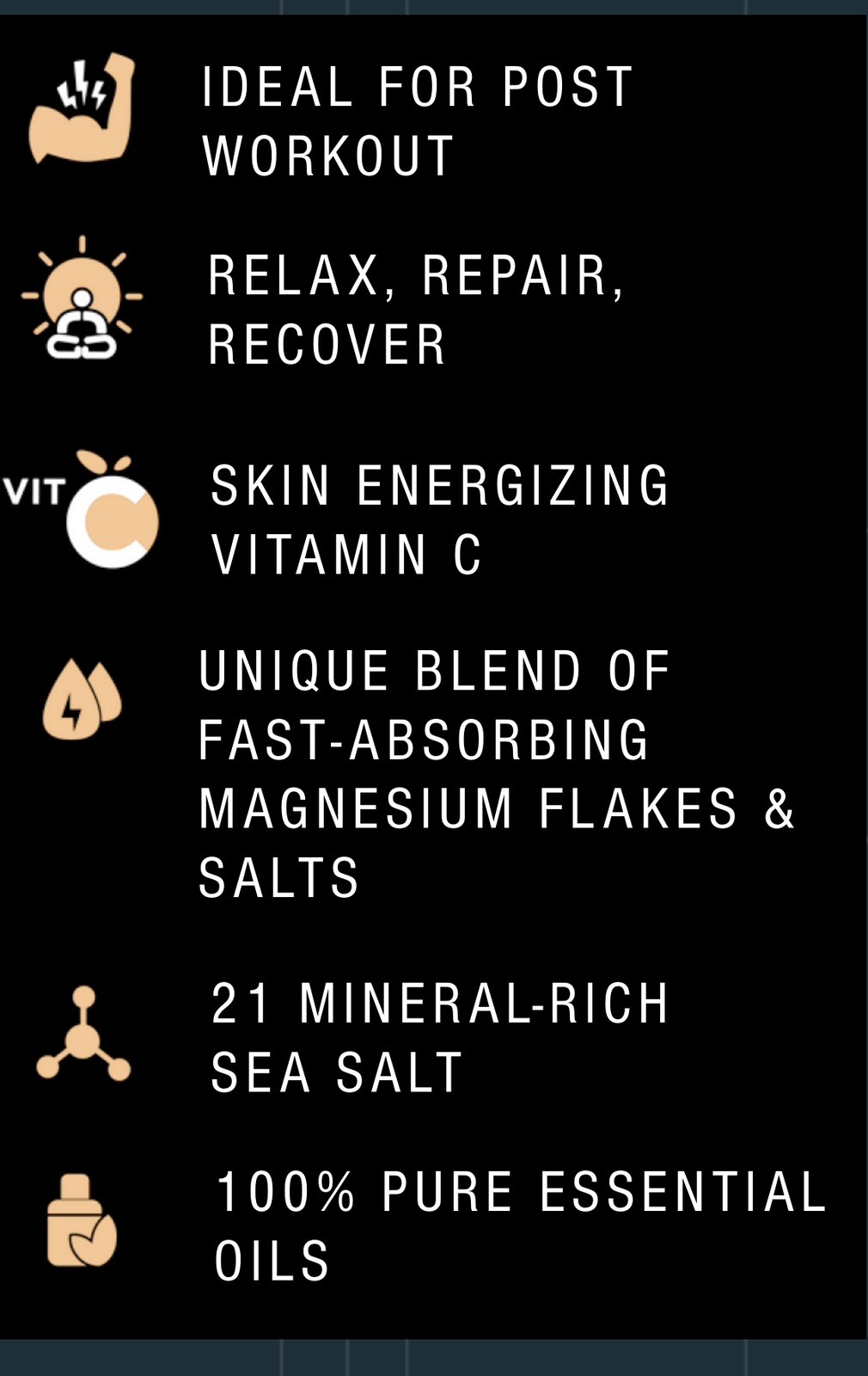 15lb Bath Salt Recovery Muscle Soak Epsom, Magnesium Post Workout (Citrus Mint)