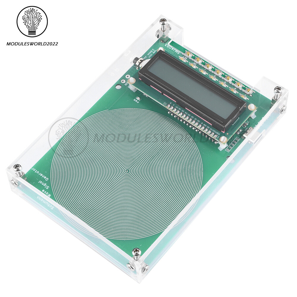 Schumann Wave Generator Pulse Sine Frequency +3.5MM Audio Output Connector +Case