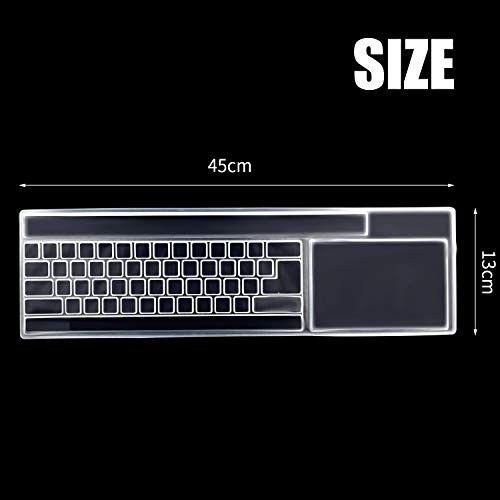 2 Pack Clear Desktop Computer Keyboard Protection Skin Protector Cover for PC