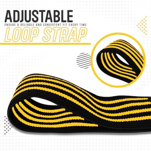 Elbow Wraps for Weightlifting Men (Pair), Stretchable 41" Elbow Yellow