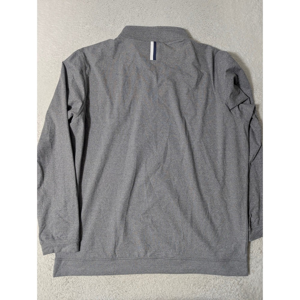 Rhoback Golf 1/4 Zip Pullover Mens XXL Solid Gray L/S Nylon Stretch Performance