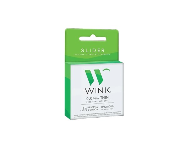 Wink Slider Condoms - 3 count