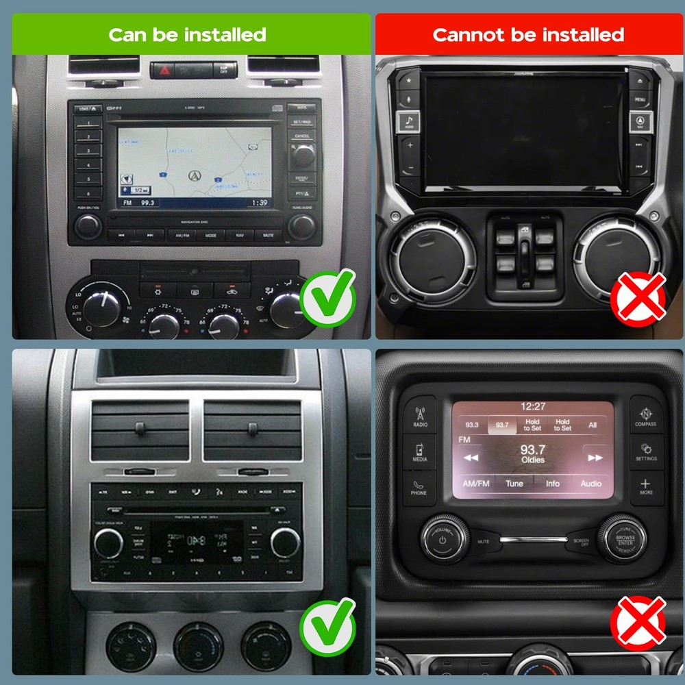 Android 14 Double Din Car Stereo 7 Touchscreen Wireless Carplay Android Auto