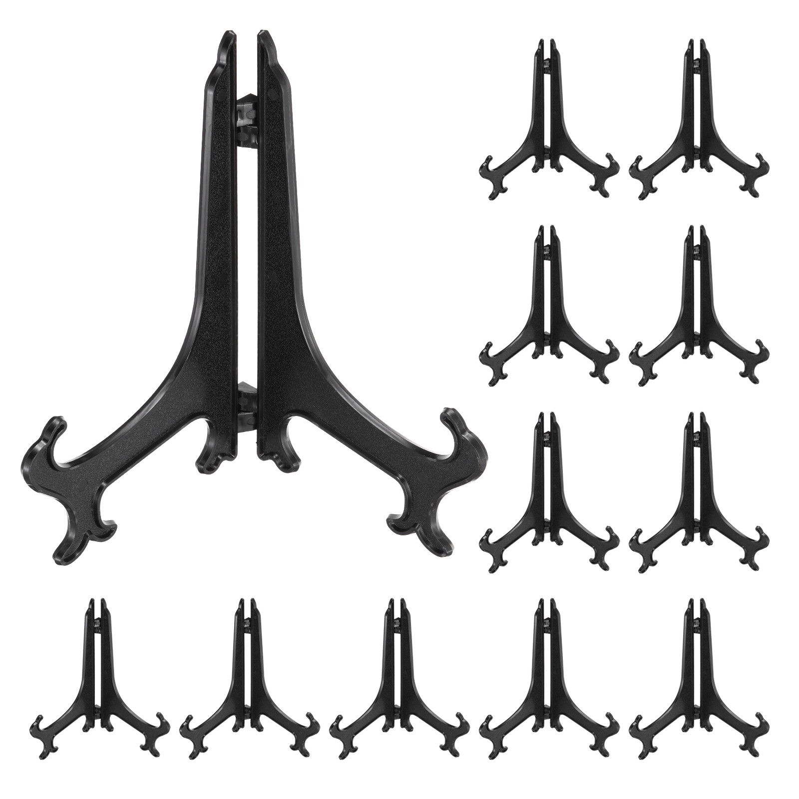 8" Acrylic Plate Stands for Display Stand Plate Holder Black 5Pack