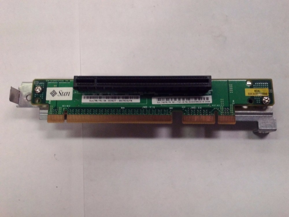 Sun 501-7743-02 SunFire X4140 X4150 PCI-E Server Riser Card Assembly