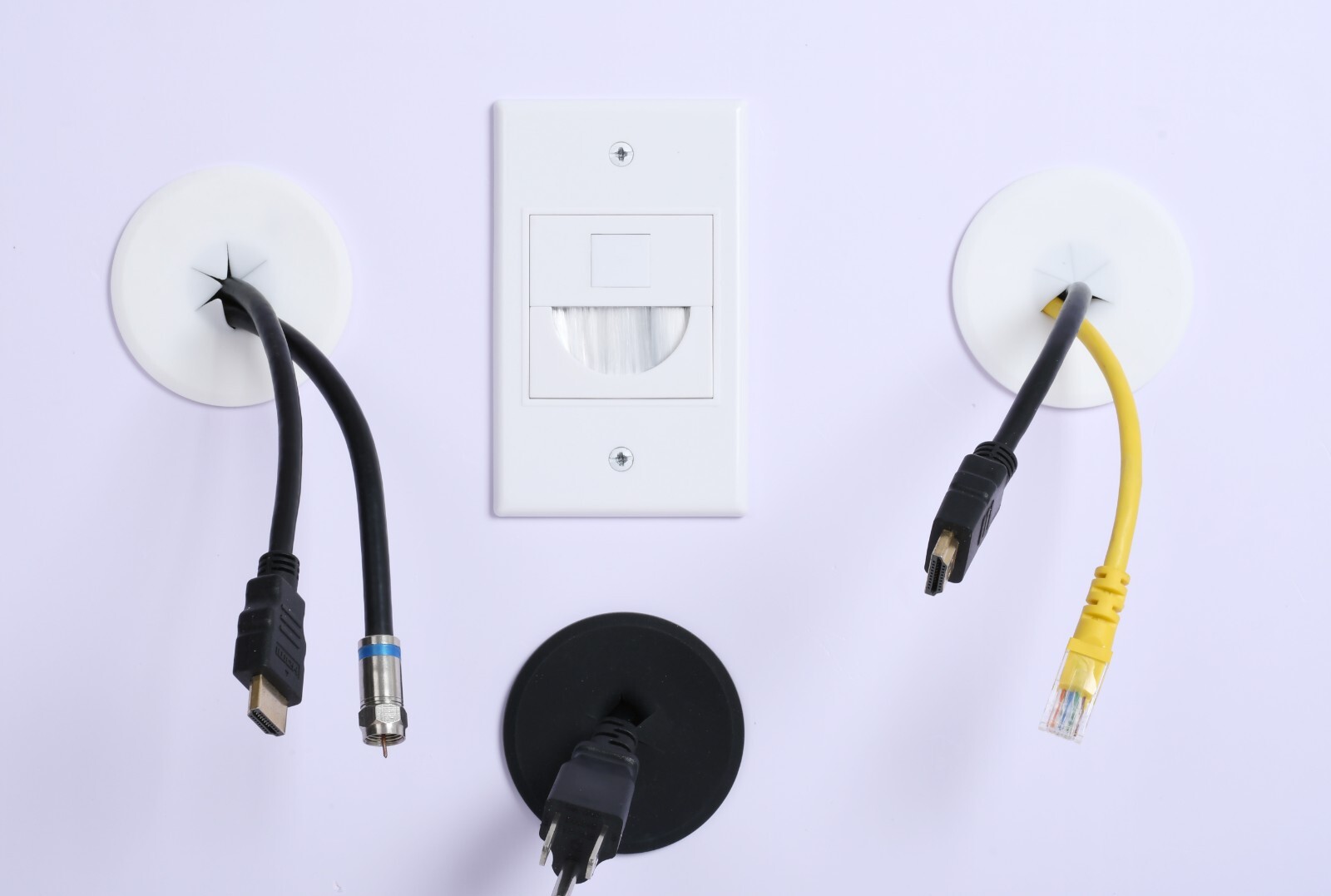 Wall Cable Management Kit In Wall TV Cable Hider Silicone Pass Through 2 Pack