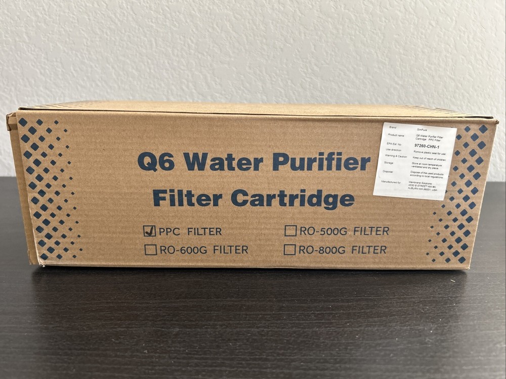 PPC Replacement Filter Compatible For Q6 Simpure Water Filtration
