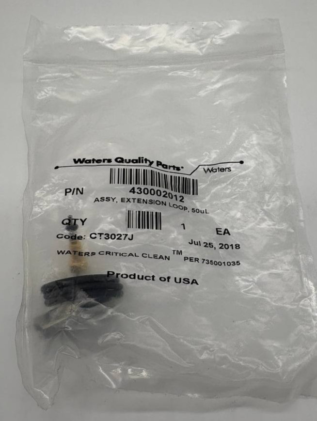 Waters Extension Loop Assembly 50 µL 430002012 — NEW