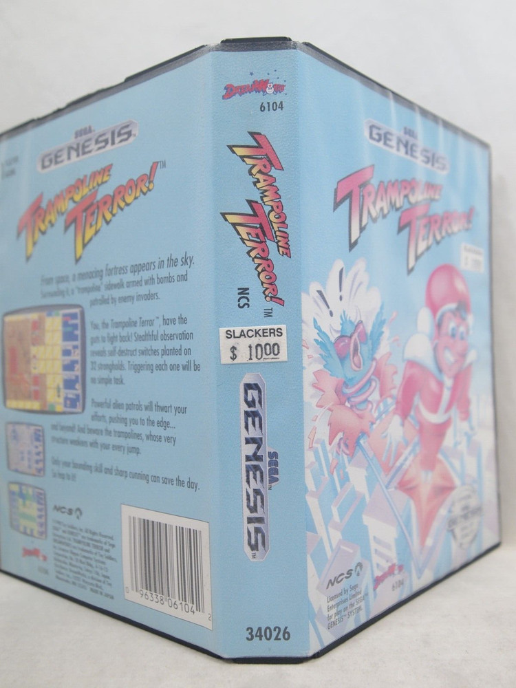 Trampoline Terror (SEGA Genesis) Authentic Box Only