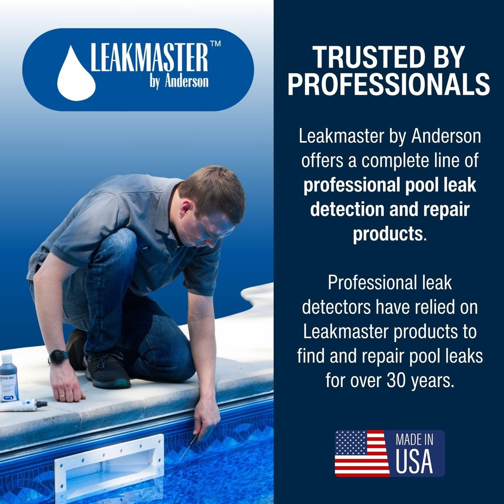 Leakmaster Pool Leak Detection Kit – 8 oz Blue Dye with 1 Count,