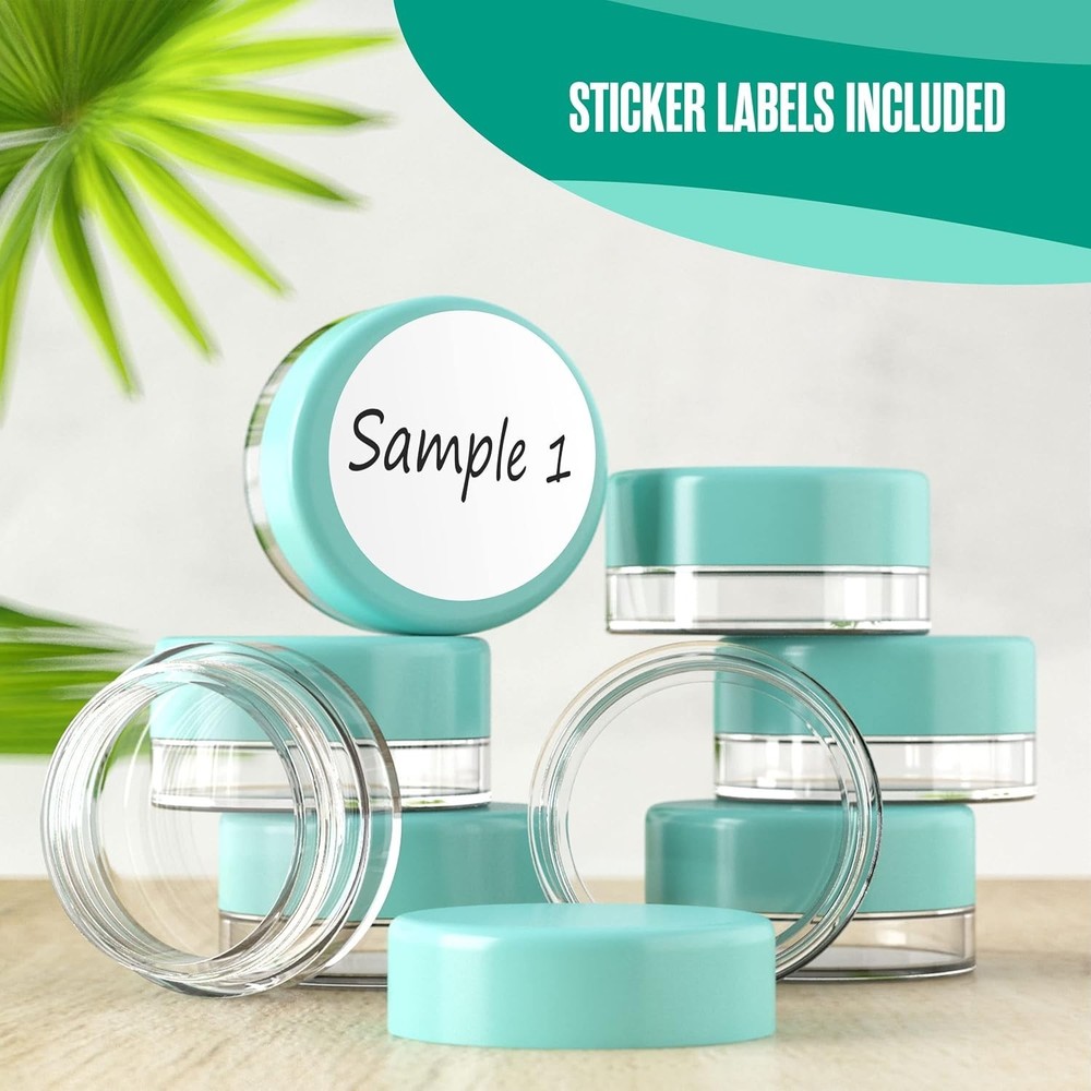 Sample Containers, Lip Balm Containers, Sample Jars, Mini Jars with Lids, Sma...