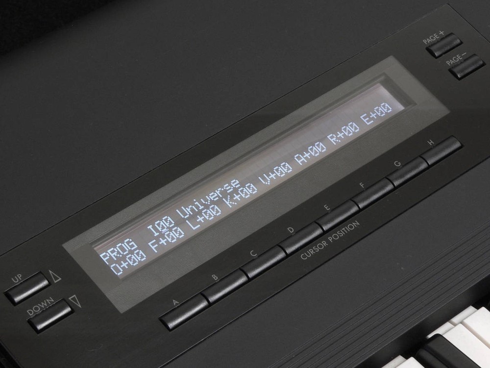 Korg M1 LCD Replacement High Brightness Black Negative LED Display Module