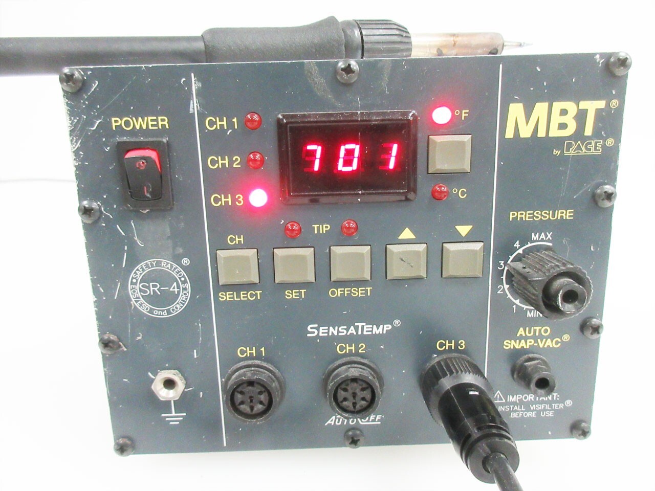 PACE MBT PPS 85A 3 CHANNEL SYSTEM WITH SOLDER PENCIL