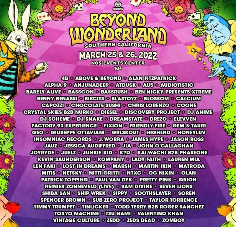2022 Beyond Wonderland SoCal GA+