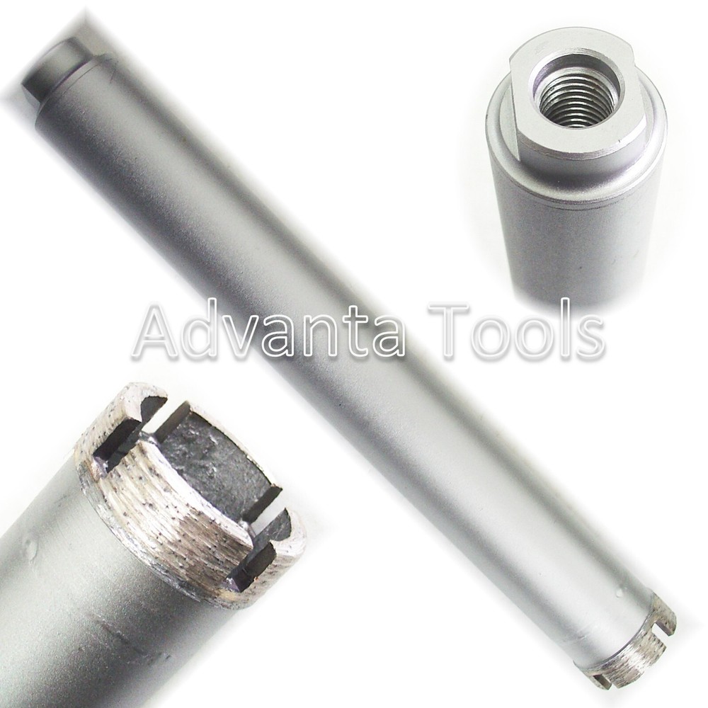 2", 2.5" & 3" Combo - Dry Core Drill Bit for Hard Concrete Masonry