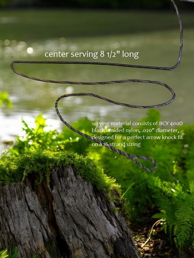 Flemish Twist Bowstring B55 / DARK BROWN & BLACK / PICK STRING LENGTH! $15.95