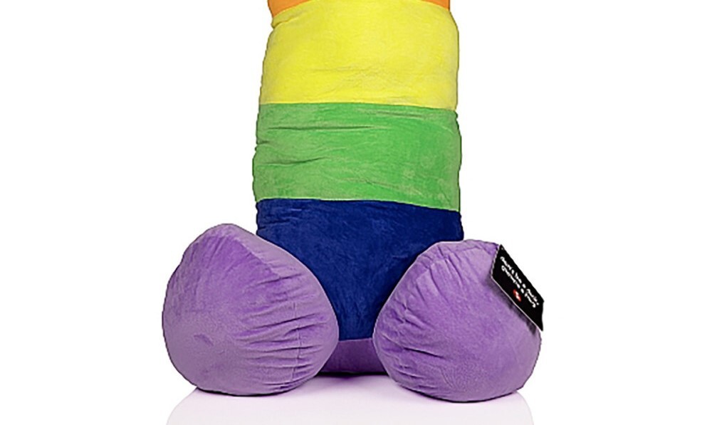 Rainbow Penis Plushie - Stuffed Plush Pillow