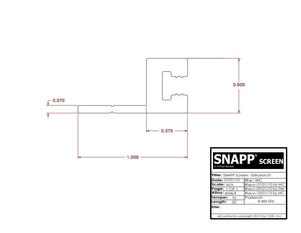SNAPP® screen PVC Porch Screening Kit (10 Pack - White)
