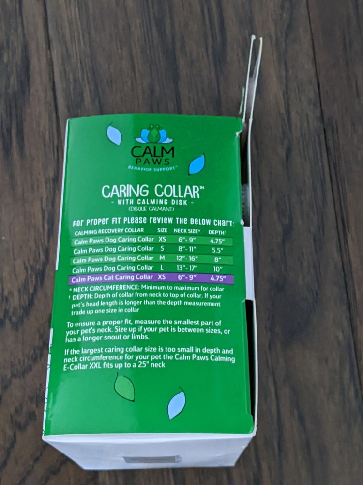 Calm Paws Behavior Support Caring Collar With Calming Disk - Extra Small