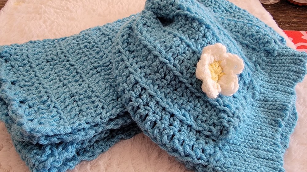 Crochet Hat and Scarf Set