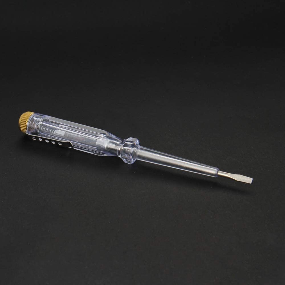 Fielect Test Screwdriver, Voltage Detector Pen Light 1Pcs, Transparent
