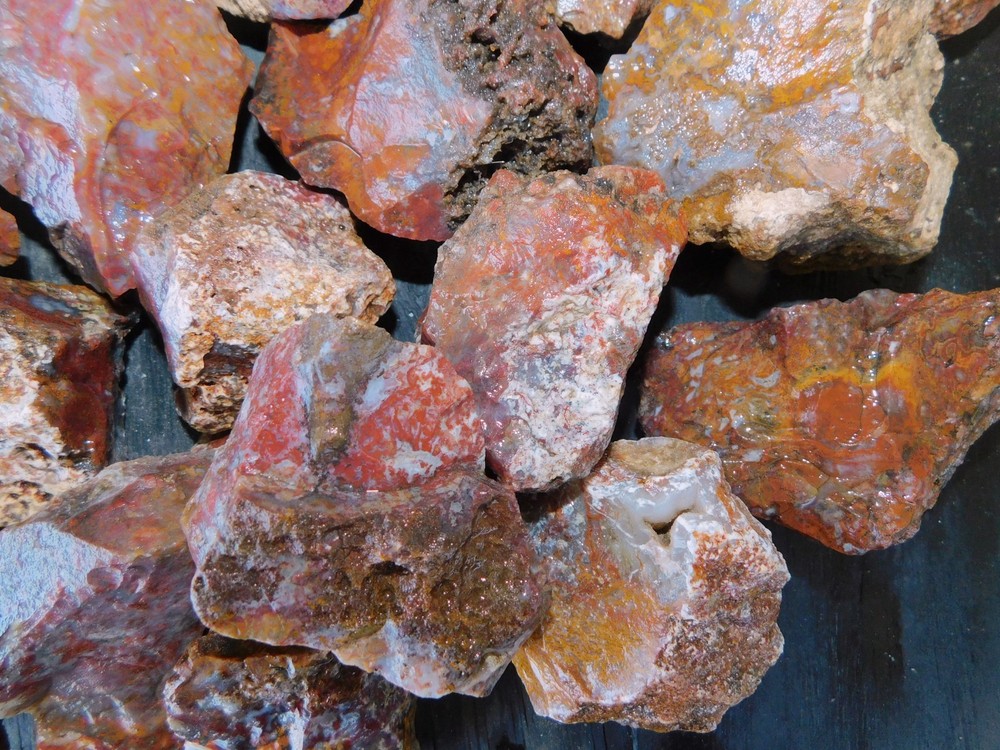 San Carlos Agate natural lapidary cabbing tumbling rough from Mexico