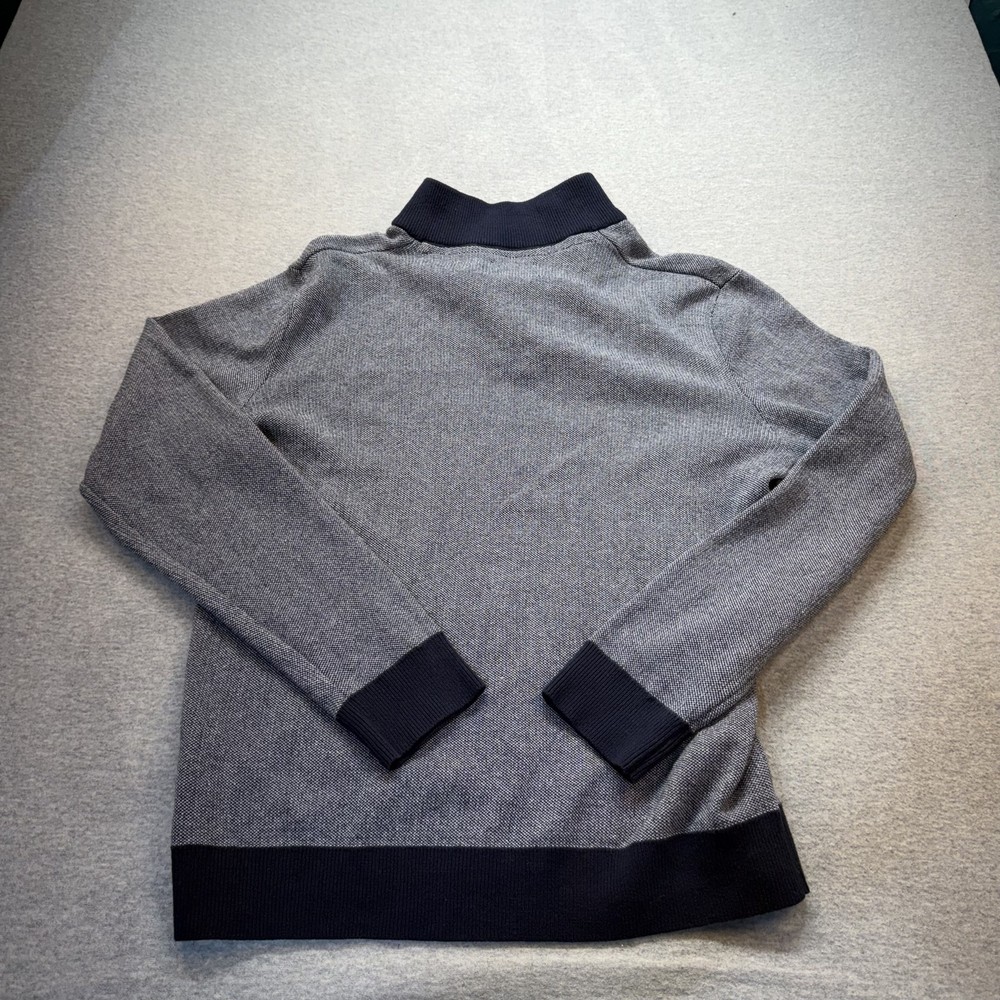 Ben Sherman Men's Grey Quarter Zip Pullover Knit Large