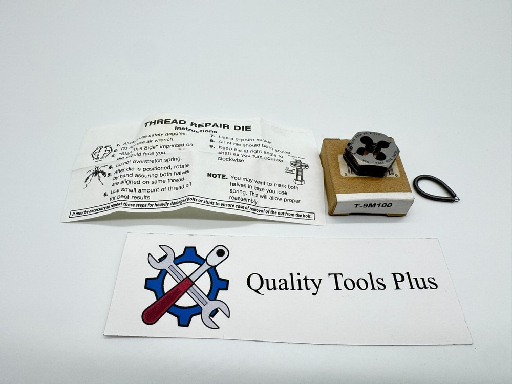 Murray Tools NEW Split Hex Die Thread Chaser M9 X 1.00 USA